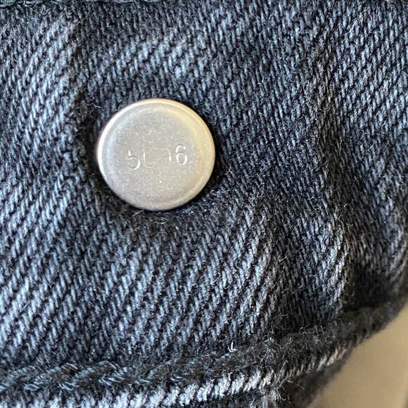 Levi's 501 XX High Rise Straight Leg Jeans Men 33x32 Black Button Fly IRREGULAR - Picture 12 of 15